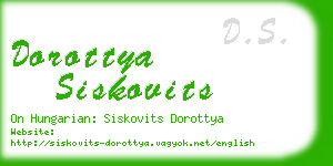 dorottya siskovits business card